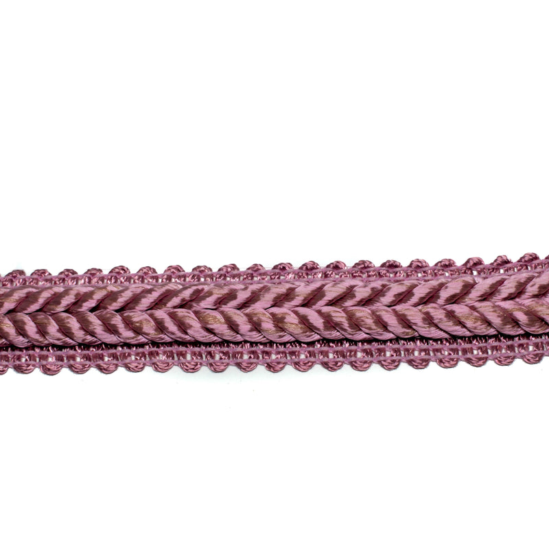 Gimp Trim Mauve Pink Braided 1/2"