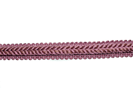 Gimp Trim Mauve Pink Braided 1/2"