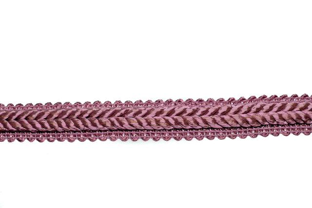 Gimp Trim Mauve Pink Braided 1/2"