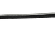 Metallic Piping Trim Black Silver 0.50"