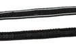 Sequins Trim Black Mesh 0.50"