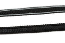 Sequins Trim Black Mesh 0.50"