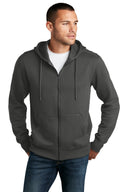 Sudadera con capucha y cremallera completa de forro polar District® Perfect Weight®