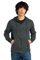 Sudadera con capucha y cremallera completa de forro polar District® Perfect Weight®