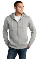 Sudadera con capucha y cremallera completa de forro polar District® Perfect Weight®