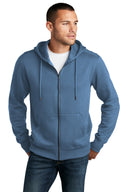 Sudadera con capucha y cremallera completa de forro polar District® Perfect Weight®