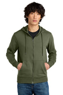 Sudadera con capucha y cremallera completa de forro polar District® Perfect Weight®