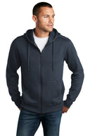 Sudadera con capucha y cremallera completa de forro polar District® Perfect Weight®