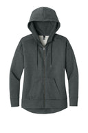Sudadera con capucha de forro polar con hombros caídos para mujer District® Perfect Weight®