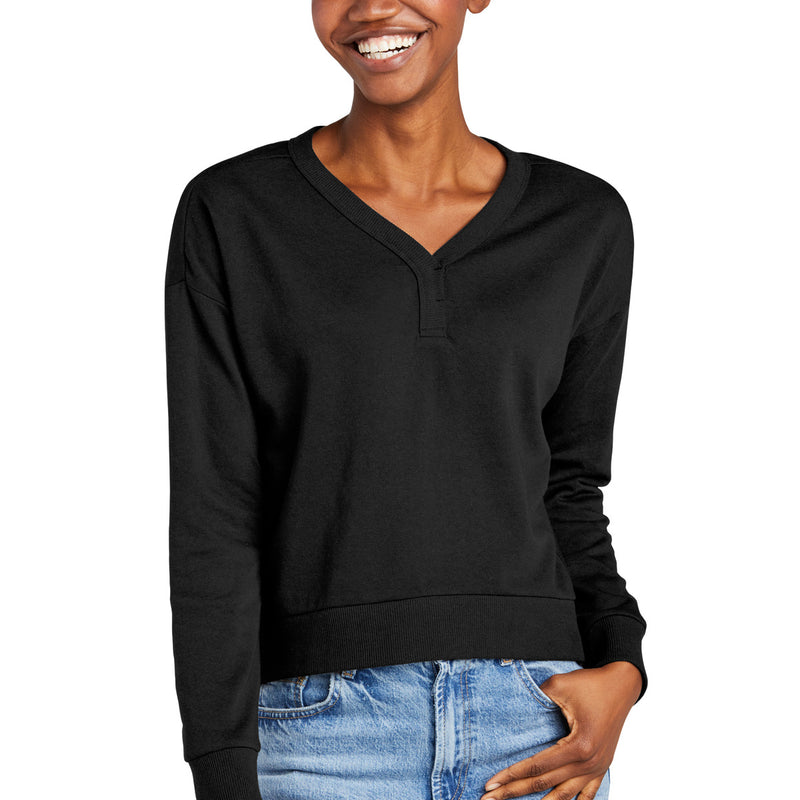 District® Women's Perfect Tri Fleece V-Neck Sweatshirt