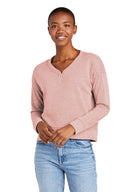 Sudadera de cuello en V de forro polar para mujer District® Perfect Tri