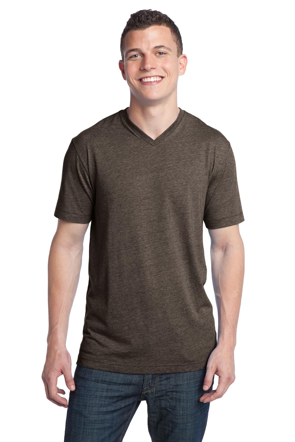 DISCONTINUED District® - Young Mens Tri-Blend V-Neck Tee