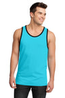 DISCONTINUED District® - Young Mens Cotton Ringer Tank