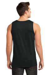 DISCONTINUED District® - Young Mens Cotton Ringer Tank