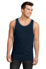 DISCONTINUED District® - Young Mens Cotton Ringer Tank