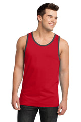 DISCONTINUED District® - Young Mens Cotton Ringer Tank