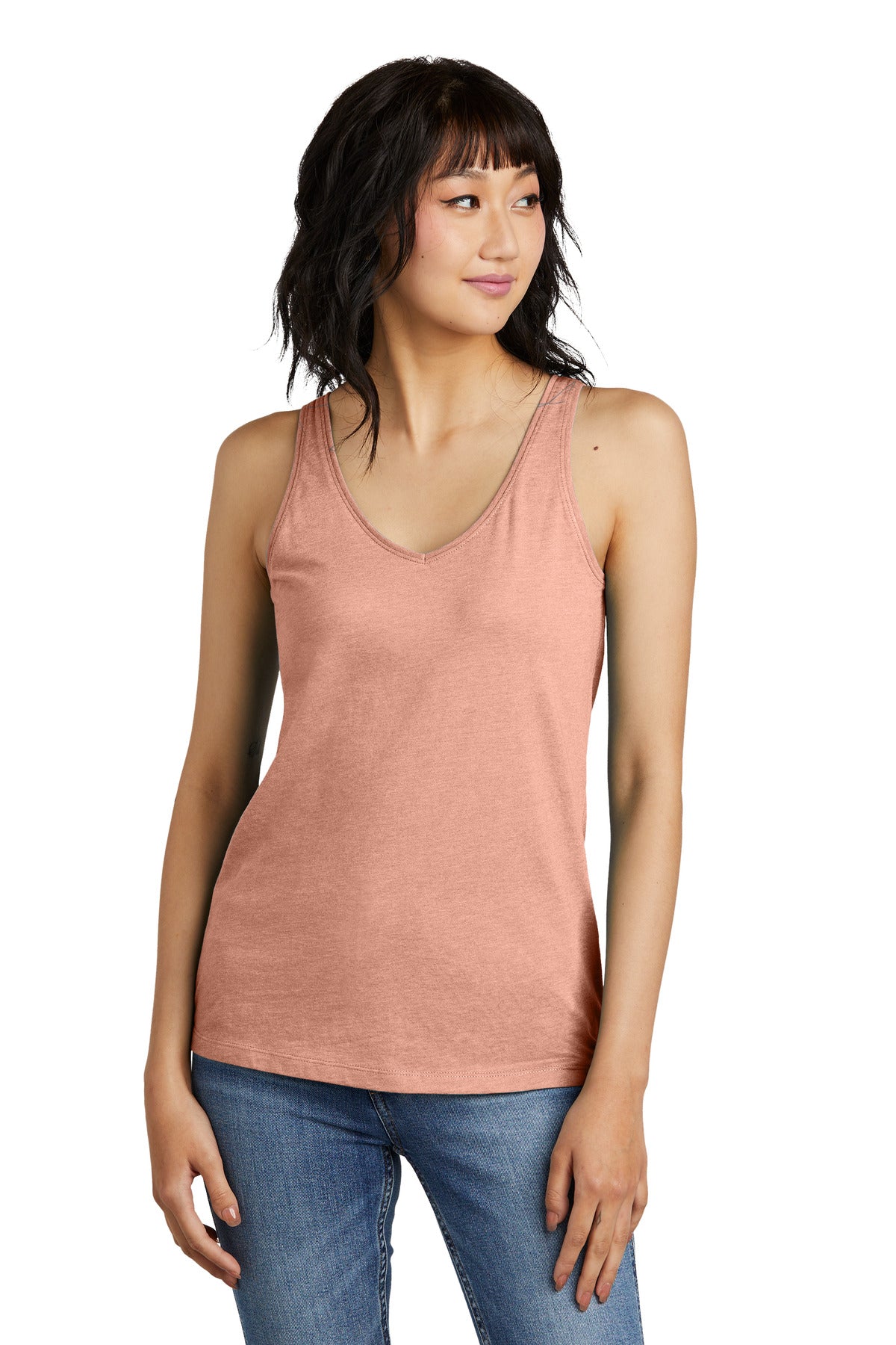 District® Women's Perfect Blend® CVC V-Neck Tank