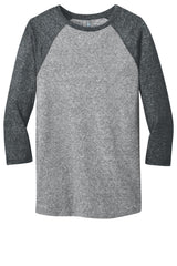 DISCONTINUED District® - Young Mens Microburn® 3/4-Sleeve Raglan Tee