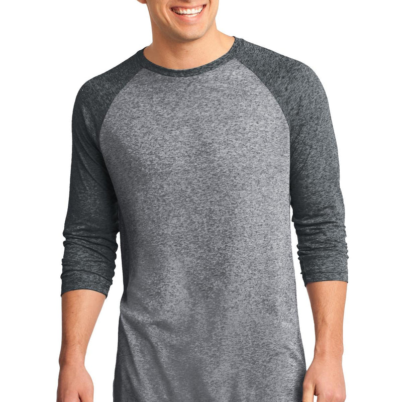 District® - Young Mens Microburn® 3/4-Sleeve Raglan Tee