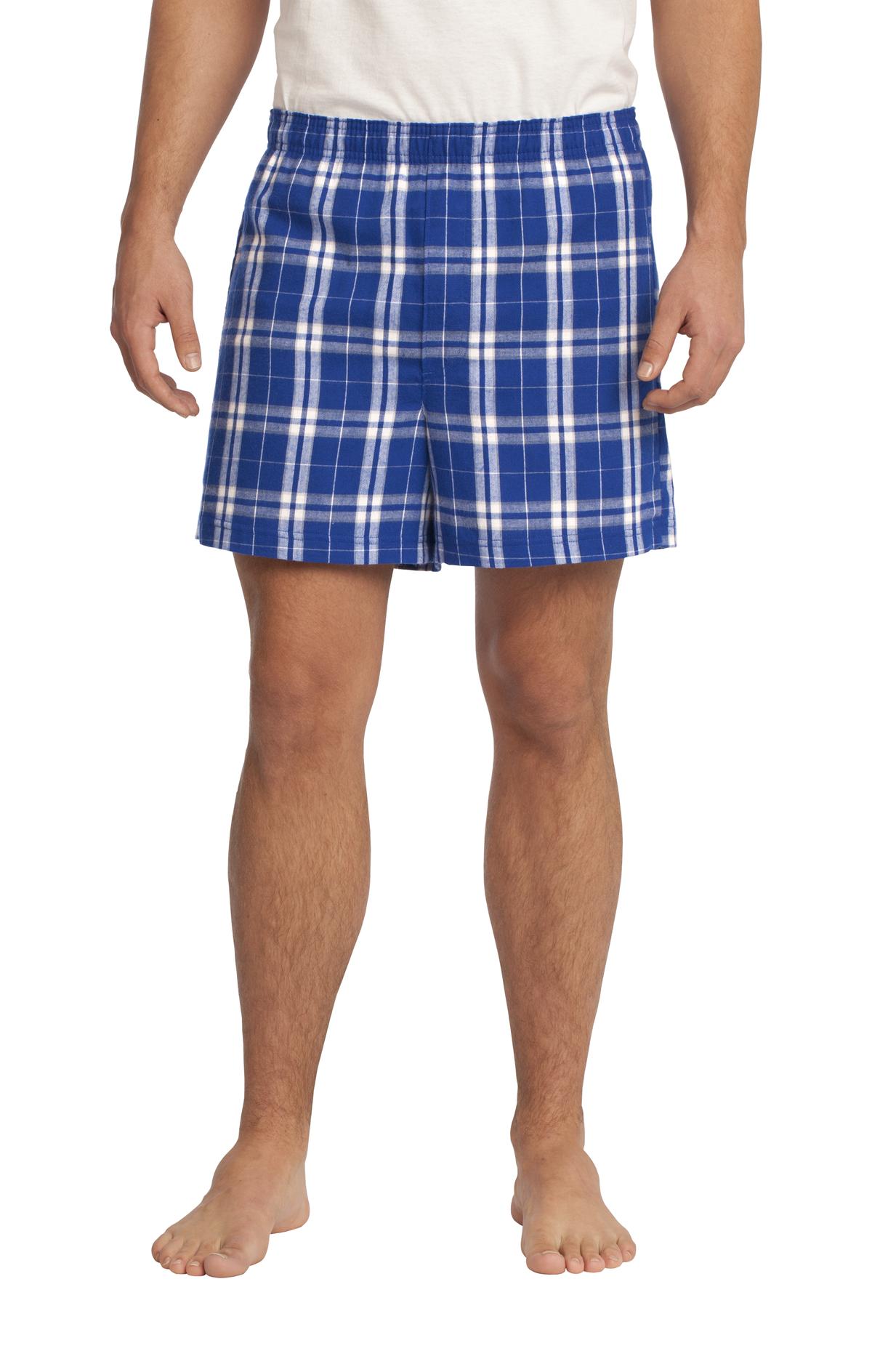 DISCONTINUED District® - Young Mens Flannel Plaid Boxer