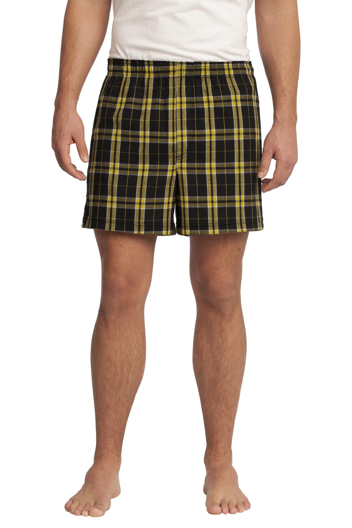 DISCONTINUED District® - Young Mens Flannel Plaid Boxer