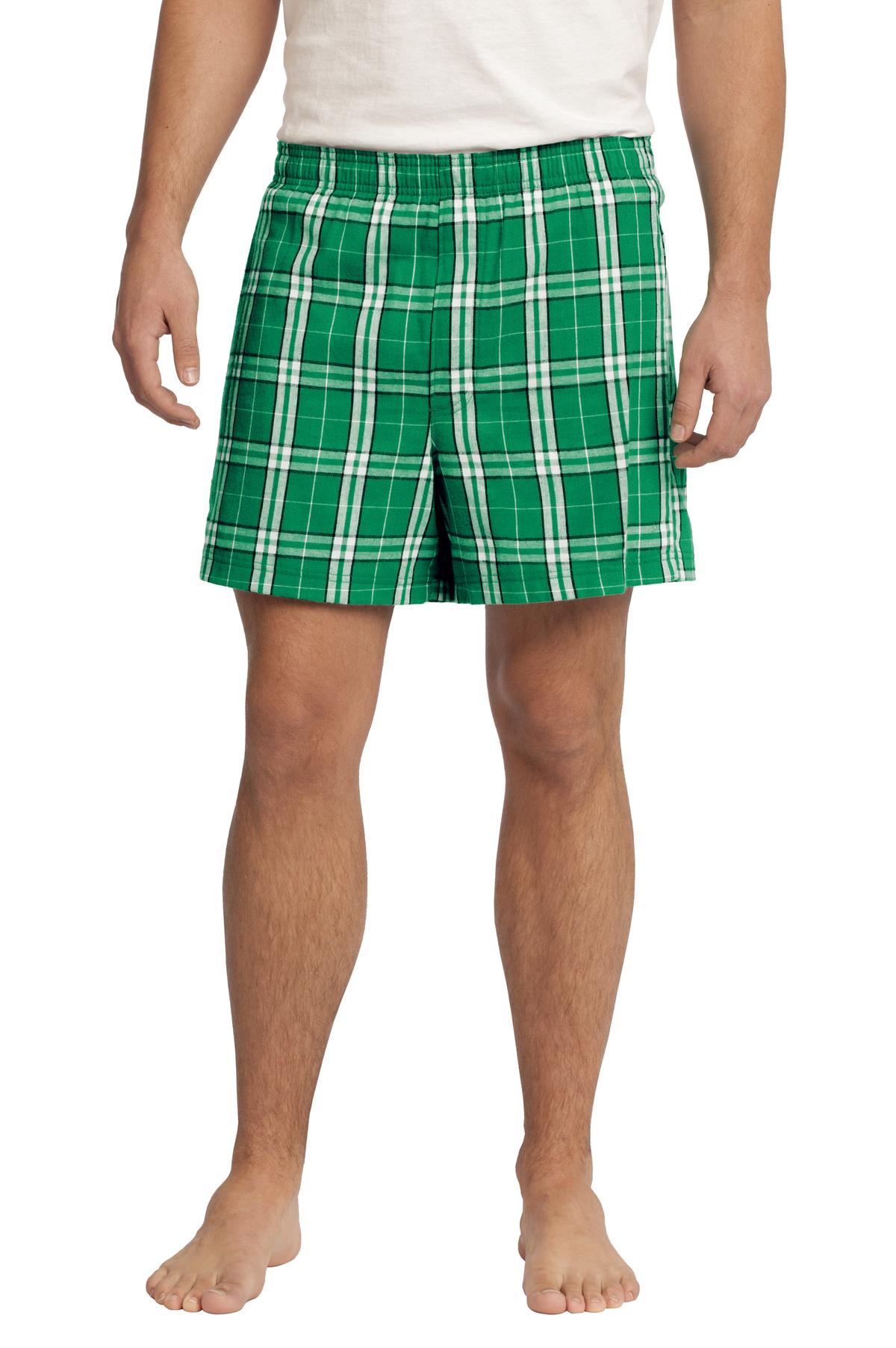 DISCONTINUED District® - Young Mens Flannel Plaid Boxer