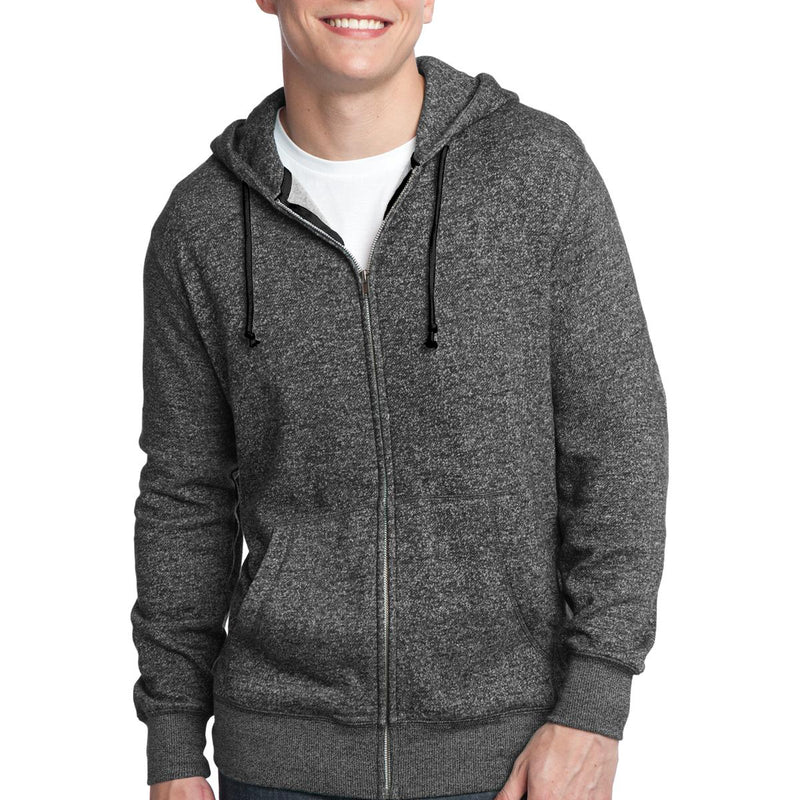 District® - Young Mens Marled Fleece Full-Zip Hoodie