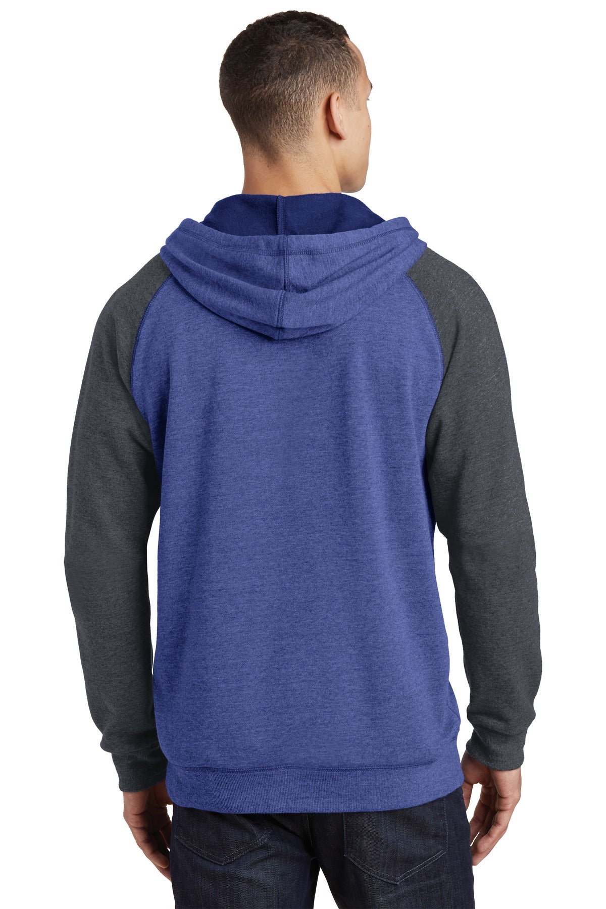 District® Young Mens Lightweight Fleece Raglan Hoodie