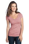 DISCONTINUED District® - Juniors Extreme Heather V-Neck Tee DT2001