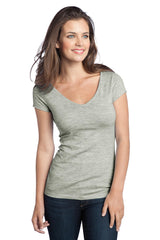 DISCONTINUED District® - Juniors Extreme Heather V-Neck Tee DT2001