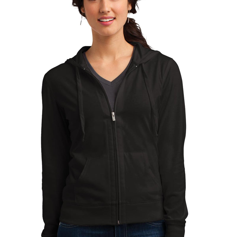 District Women's Fitted Jersey Full-Zip Hoodie