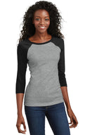 District® - Juniors 50/50 3/4-Sleeve Raglan Tee