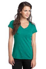 DISCONTINUED District® Juniors Slub V-Neck Tee