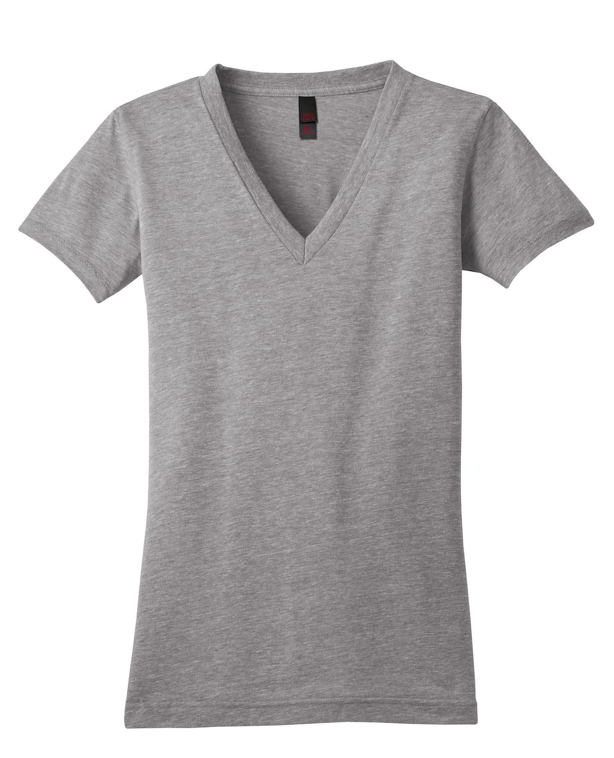 DISCONTINUED District® Juniors Tri-Blend V-Neck Tee