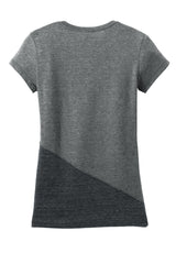 DISCONTINUED District® Juniors Tri-Blend Pieced Crewneck Tee