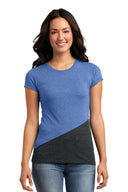 District® Juniors Tri-Blend Pieced Crewneck Tee