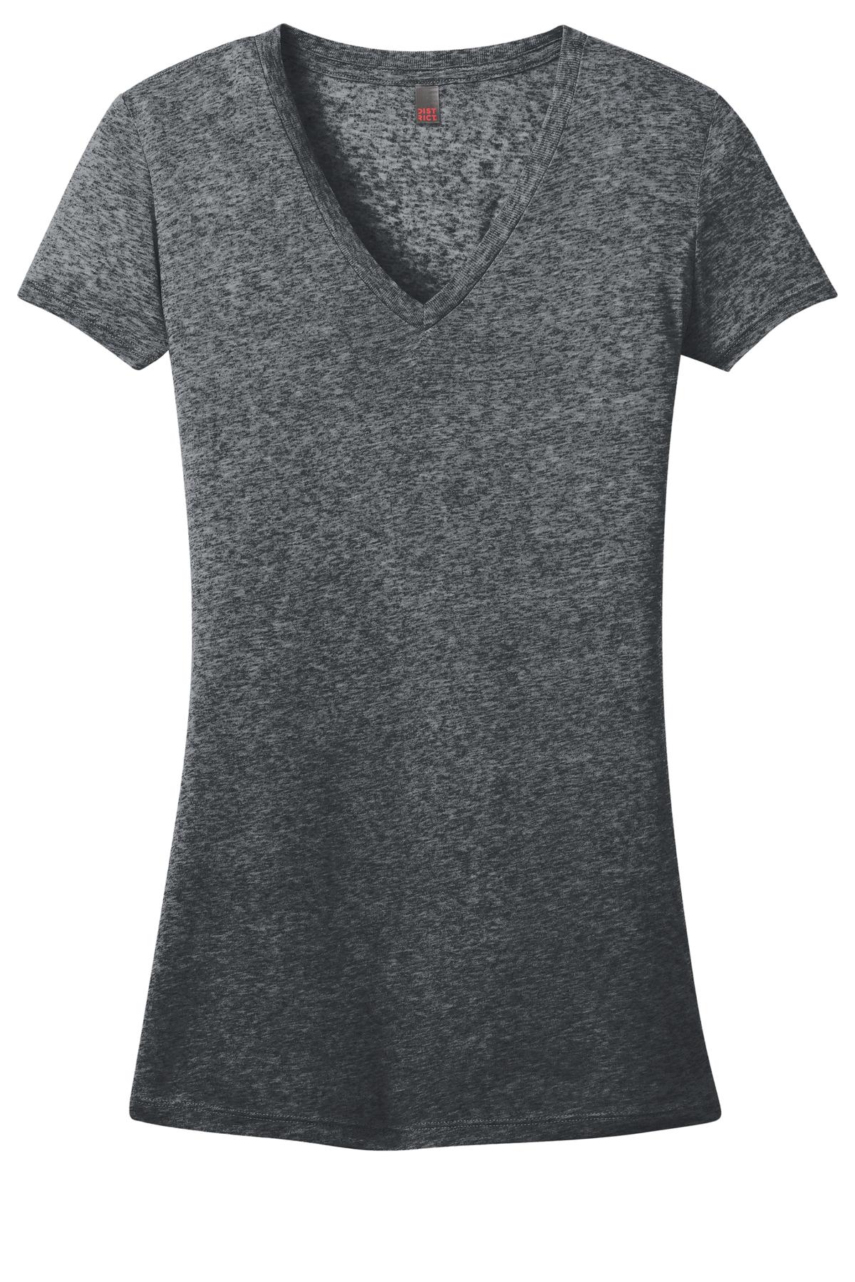 DISCONTINUED District® - Juniors Microburn® V-Neck Tee