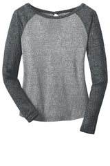 DISCONTINUED District® - Juniors Microburn® Long Sleeve Raglan Tee