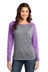 DISCONTINUED District® - Juniors Microburn® Long Sleeve Raglan Tee