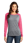 DISCONTINUED District® - Juniors Microburn® Long Sleeve Raglan Tee