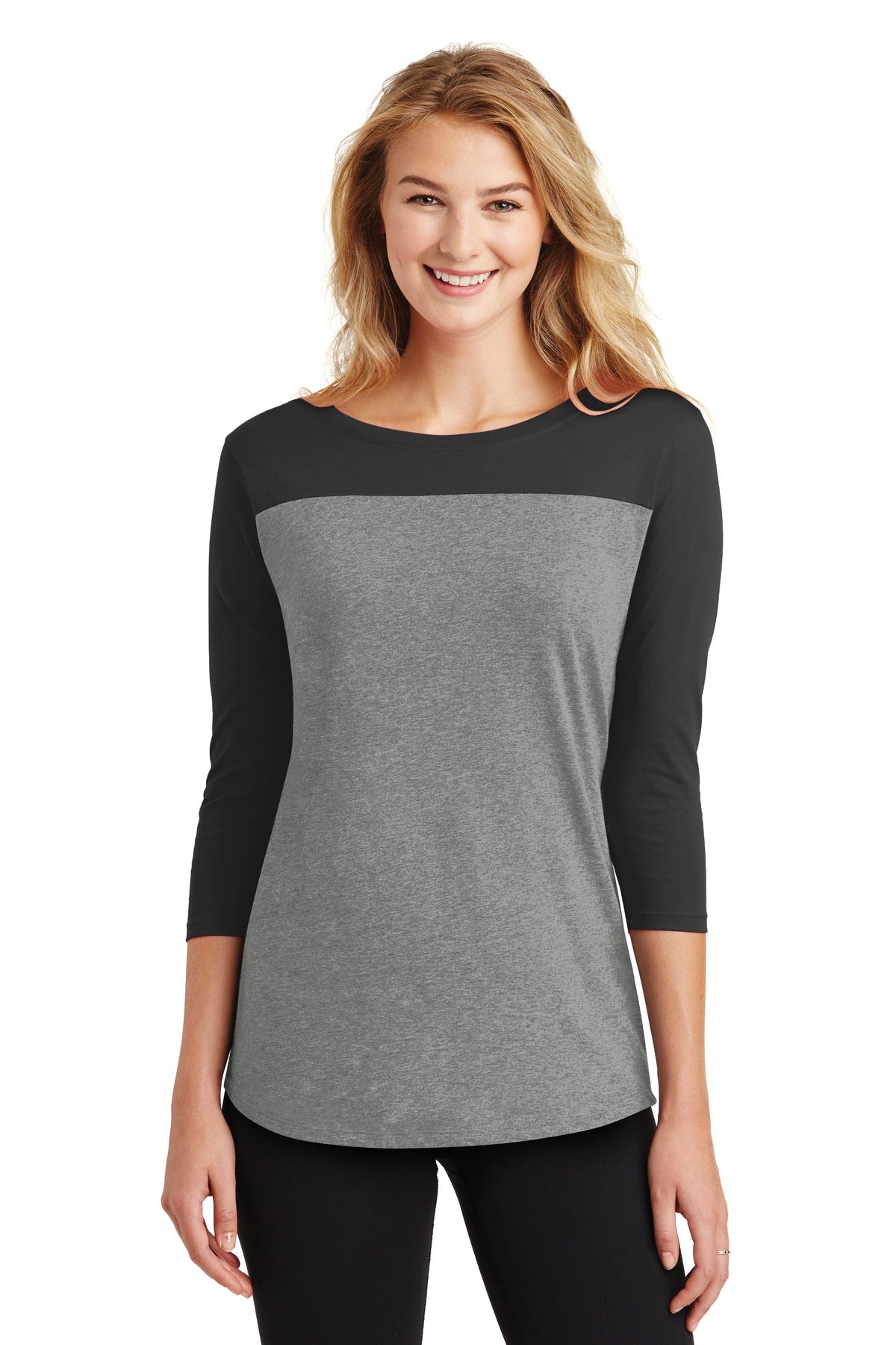 DISCONTINUED District® Women's Rally 3/4-Sleeve Tee