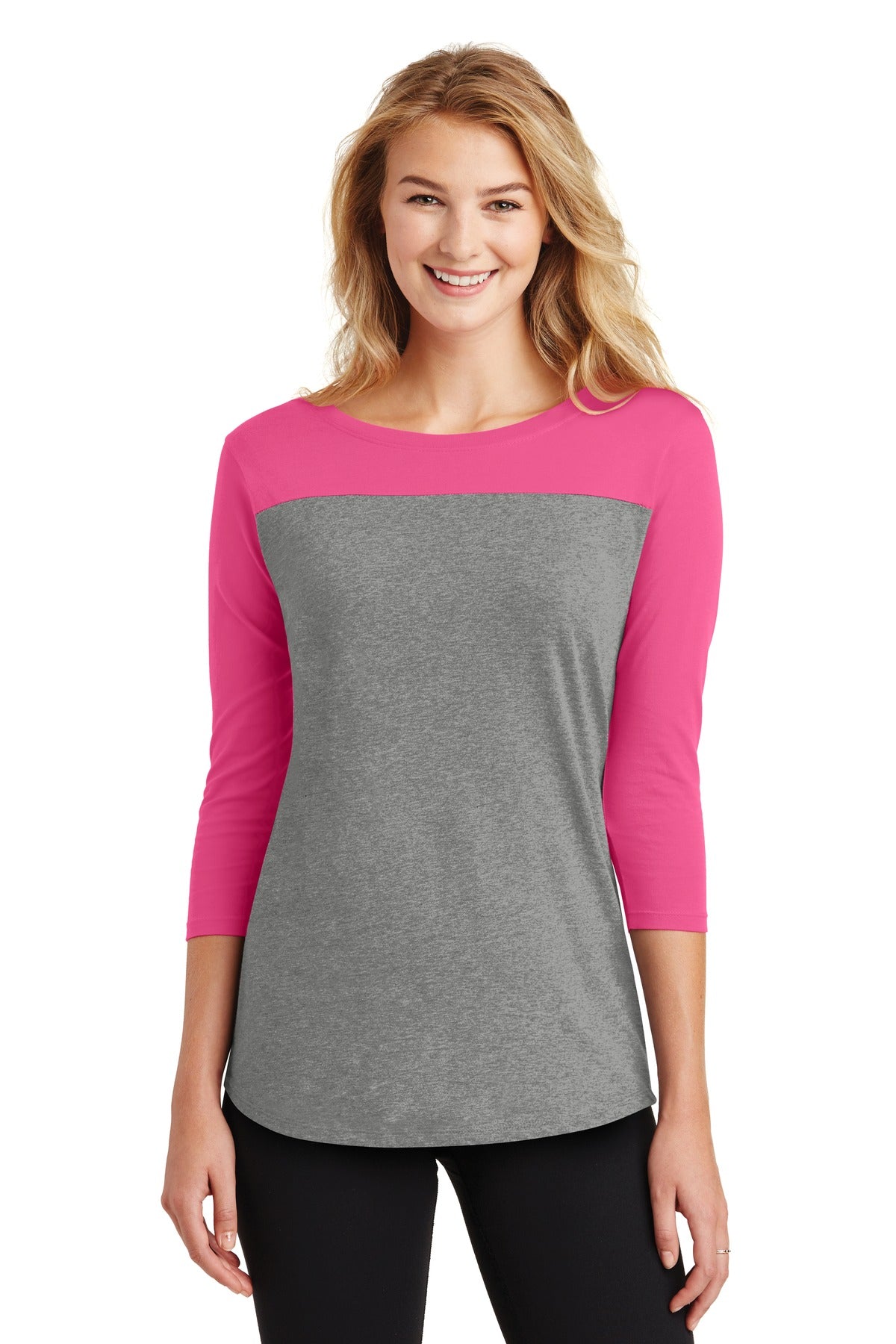 DISCONTINUED District® Women's Rally 3/4-Sleeve Tee