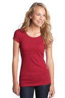 District® - Juniors Textured Girly Crew Tee