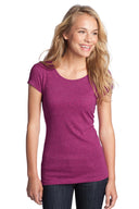 District® - Juniors Textured Girly Crew Tee