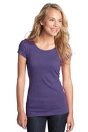 District® - Juniors Textured Girly Crew Tee