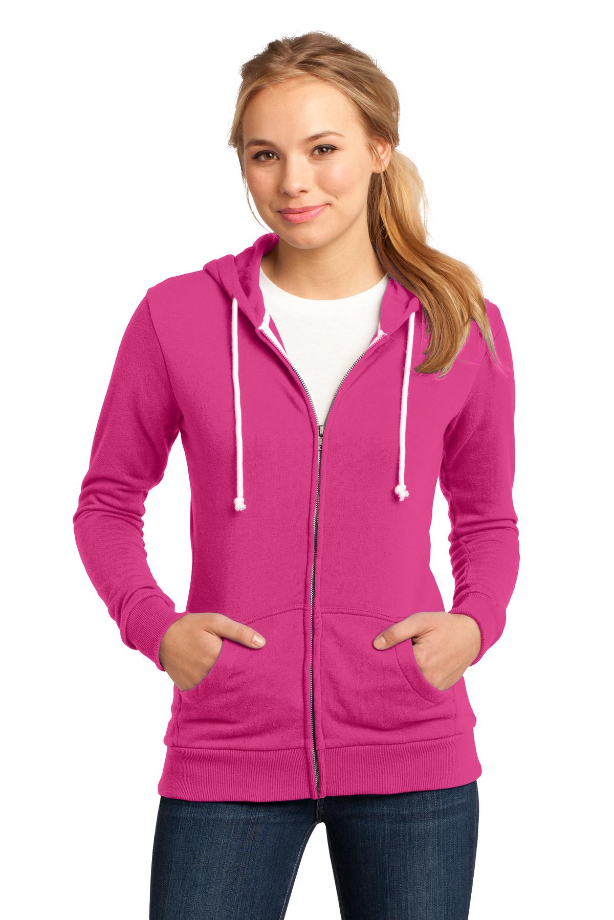 DISCONTINUED District® - Juniors Core Fleece Full-Zip Hoodie