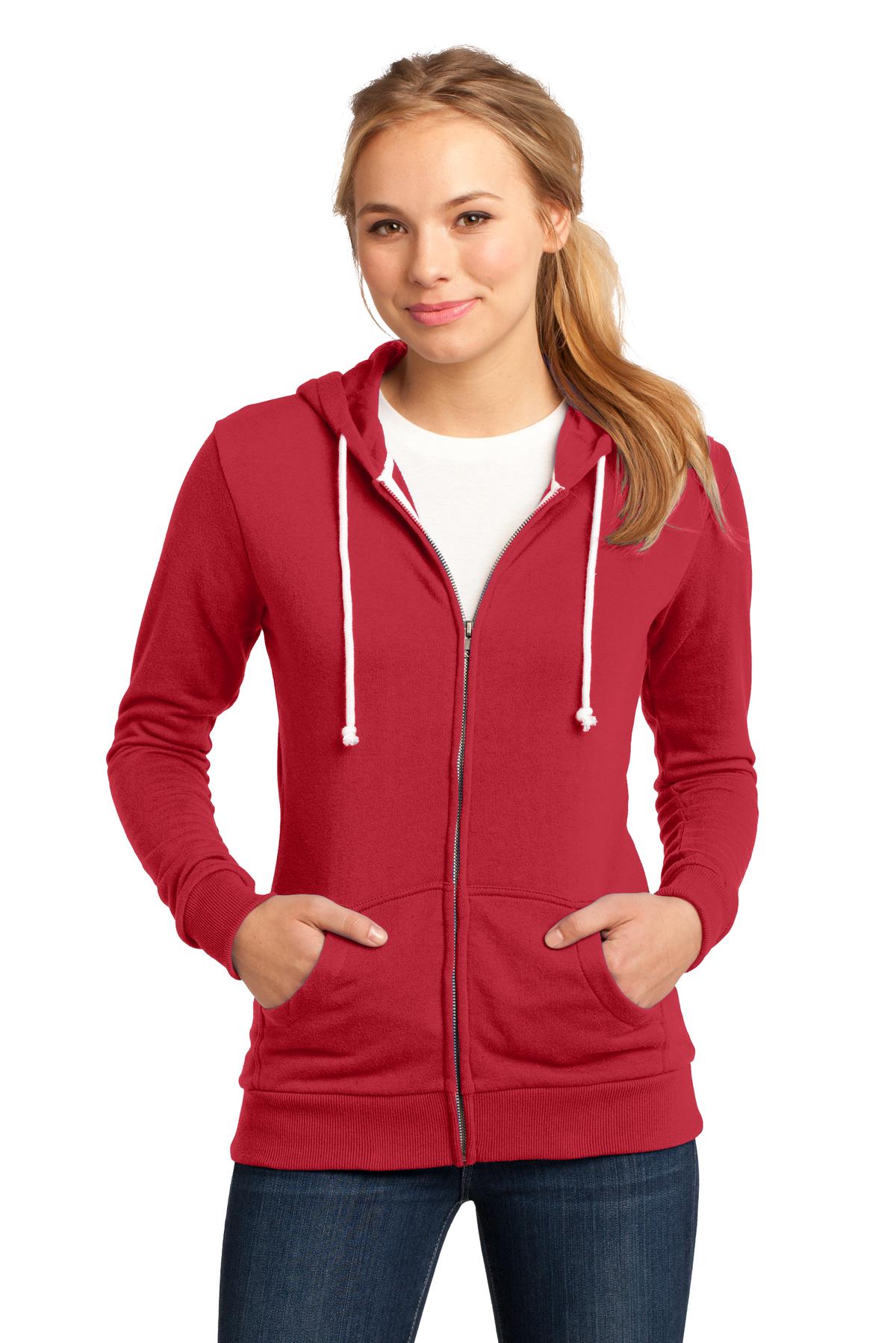 DISCONTINUED District® - Juniors Core Fleece Full-Zip Hoodie