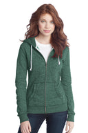 Sudadera con capucha de forro polar jaspeado con cremallera completa para juniors District®