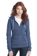Sudadera con capucha de forro polar jaspeado con cremallera completa para juniors District®