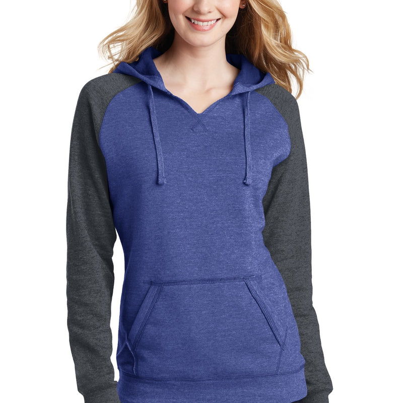 District® Women's Lightweight Fleece Raglan Hoodie